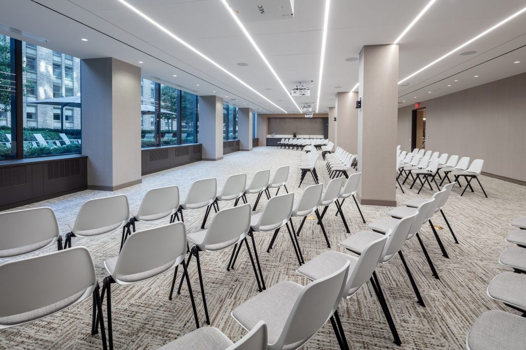 Sky Conference Sky Conference room set theater style at 200 Park Avenue