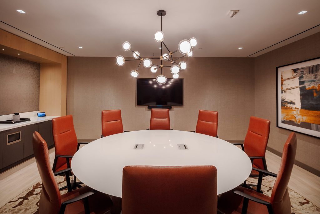 Skyline Huddle Skyline Huddle private meeting room for eight at 200 Park Avenue